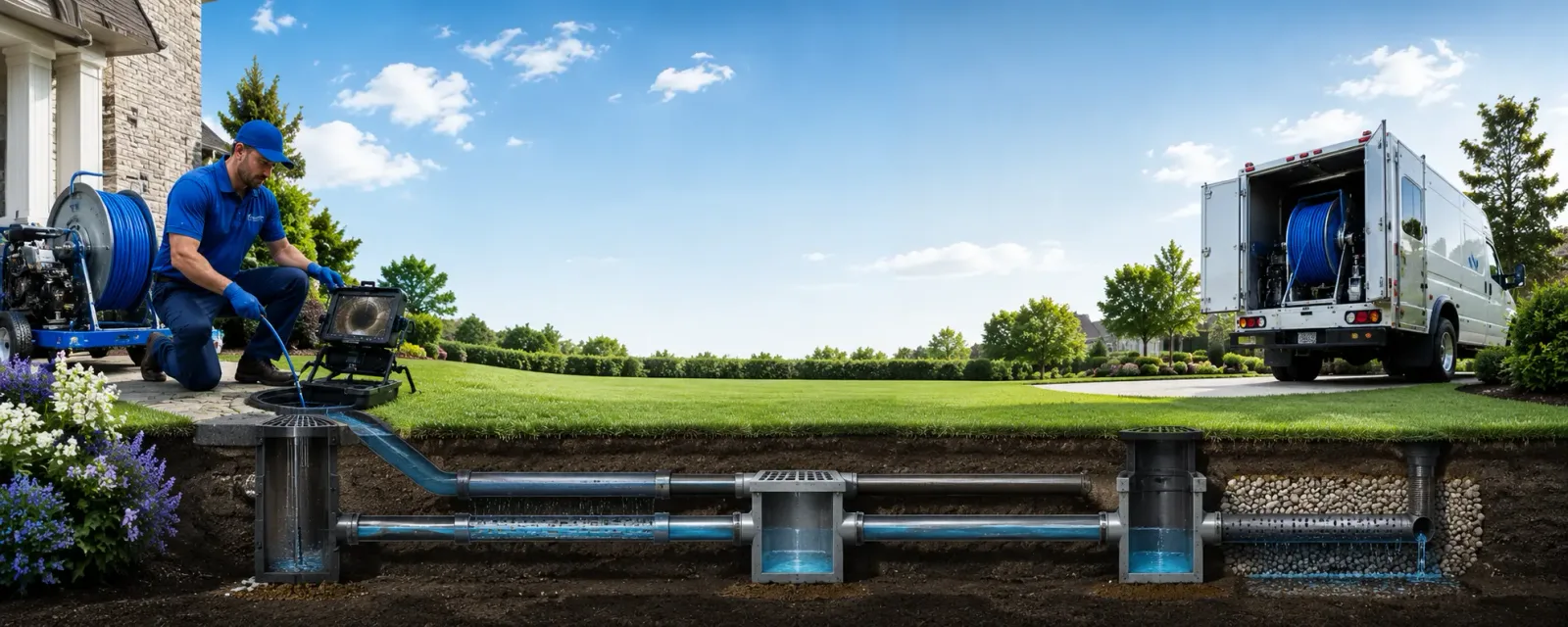 Outdoor drain cleaning information for Monroe, IN